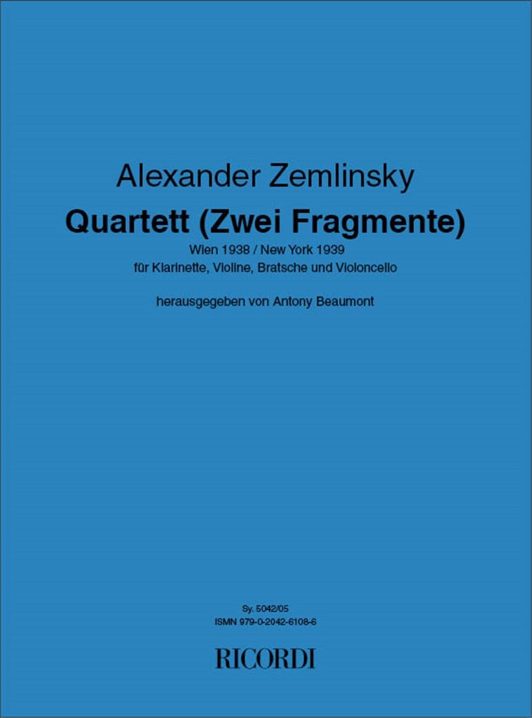 Quartett (2 Fragmente) 1938-1939